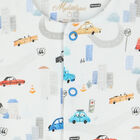 Baby Boys White City Romper, 1, hi-res